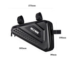 WILD MAN ES19 Bicycle EVA Hard Shell Triangle Bag Mountain Bike Front Beam Bag, ES19 (Black)