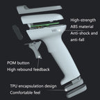 Deli 14881S Handheld Scanner Supermarket Express Single Wireless Scanner, White, Black