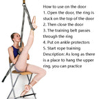 Taekwondo Ballet Dance Yoga Supplies Horizontal Open Rigid Strips Stretching Fork Training Belt, Purple, Rose Red, Blue, Gray, Orange