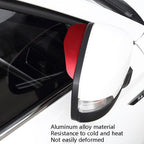 Car Rear View Mirror Rain Eyebrow Cover Catering Mirror Aluminum Alloy Rain Shield, DM-104 (Black), DM-104(Red), DM-104 (Silver)