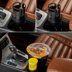 Multi-Function Car Cup Rack Modified Cup Mat Beverage Rack, SB-1099 Matt Black, SB-1099 Carbon Fiber Black
