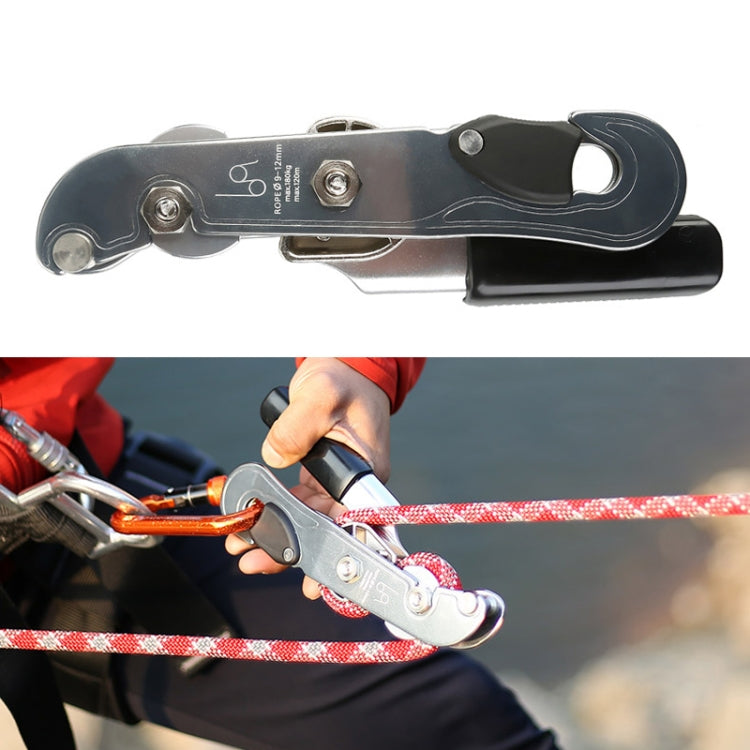 XINDA XD8604 Outdoor Hand Control Climbing Stop Descender Rappelling Descender, XINDA XD8604 (Blue), XINDA XD8604 (Silver)