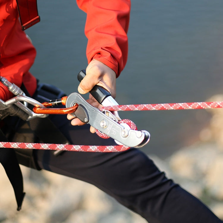 XINDA XD8604 Outdoor Hand Control Climbing Stop Descender Rappelling Descender, XINDA XD8604 (Blue), XINDA XD8604 (Silver)