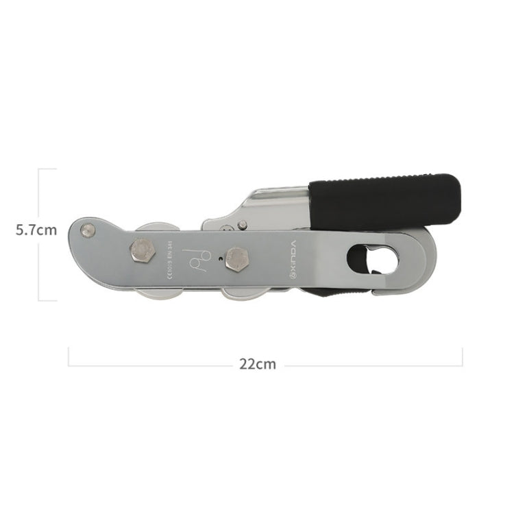 XINDA XD8604 Outdoor Hand Control Climbing Stop Descender Rappelling Descender, XINDA XD8604 (Blue), XINDA XD8604 (Silver)