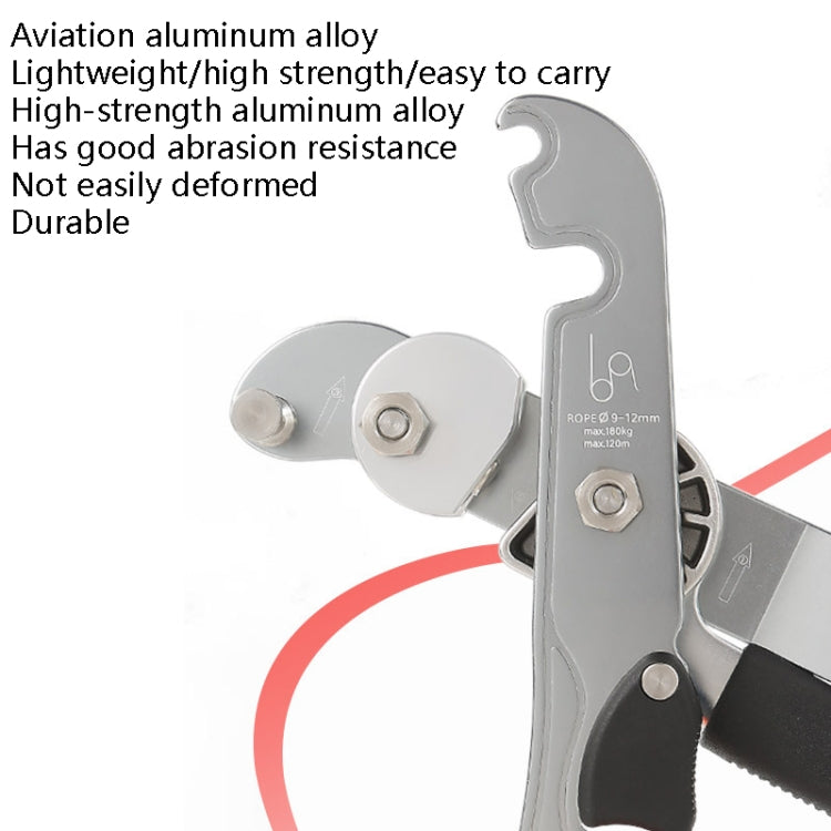 XINDA XD8604 Outdoor Hand Control Climbing Stop Descender Rappelling Descender, XINDA XD8604 (Blue), XINDA XD8604 (Silver)
