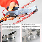 XINDA XD8604 Outdoor Hand Control Climbing Stop Descender Rappelling Descender, XINDA XD8604 (Blue), XINDA XD8604 (Silver)