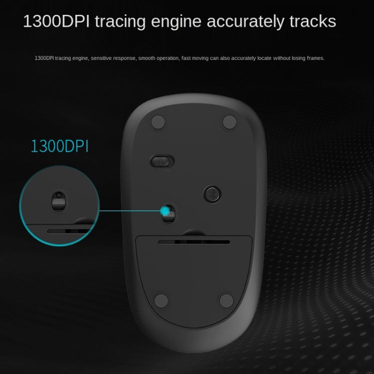 Rapoo M200G 1300 DPI 3 Keys Silent Wireless Mouse, White, Pink, Blue, Gray