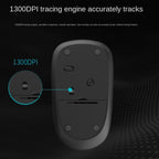 Rapoo M200G 1300 DPI 3 Keys Silent Wireless Mouse, White, Pink, Blue, Gray