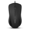 Rapoo N1600 1000 DPI 3 Keys Office Business Silent Wired Mouse, Cable Length: 1.5m
