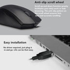 Rapoo N1600 1000 DPI 3 Keys Office Business Silent Wired Mouse, Cable Length: 1.5m