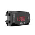 Voltage Clock And Temperature 3 In 1 LED Electronic Meter Large-Screen Digital Display Waterproof And Dustproof Voltmeter, 3 In 1 LED Blue Light, 3 In 1 LED Red Light, 3 In 1 LED White Light, 3 In 1 LED Green Light