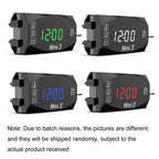 Voltage Clock And Temperature 3 In 1 LED Electronic Meter Large-Screen Digital Display Waterproof And Dustproof Voltmeter, 3 In 1 LED Blue Light, 3 In 1 LED Red Light, 3 In 1 LED White Light, 3 In 1 LED Green Light