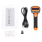Express Barcode Scanner With Storage USB Wireless Scanner, Specification：, Red Light, Two-dimensional