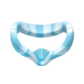 VR Silicone Eye Cover Anti-Sweat And Decontamination Color VR Goggles For Oculus Quest 2, White Blue, White Pink, White Yellow