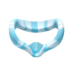 VR Silicone Eye Cover Anti-Sweat And Decontamination Color VR Goggles For Oculus Quest 2, White Blue, White Pink, White Yellow