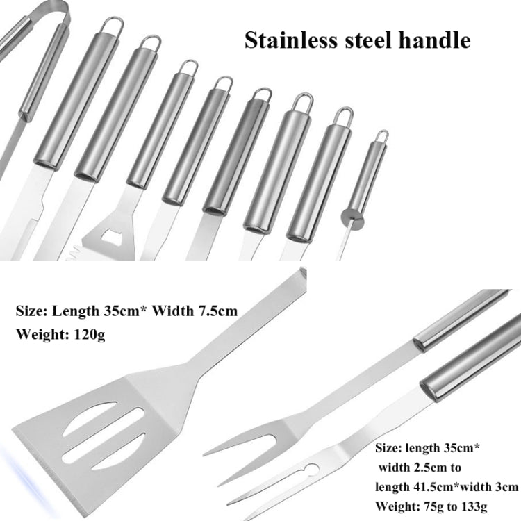 Barbecue Combination Tool Set Aluminum Box Stainless Steel Grill Set, 3 in 1, 5 in 1 A, 5 in 1 B, 10 in 1, 18 in 1, 26 in 1