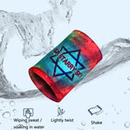 Sports Fitness Elastic Wristbands Absorbing Sweat Playing Ball Riding Wiping Sweat Cold Wristbands, S, M