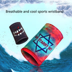 Sports Fitness Elastic Wristbands Absorbing Sweat Playing Ball Riding Wiping Sweat Cold Wristbands, S, M