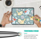 PR-A19 2.4GHz Wireless Charging Bluetooth Mouse Pen Type Shining Quiet Mouse, Yellow, Red, Purple, Green, Blue, Silver Gray