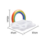 Rainbow Cloud Inflatable Cup Holder Cola Beer Drink Inflatable Water Ice Bar, Size:, Rainbow Cloud 60 x 40 x 41cm