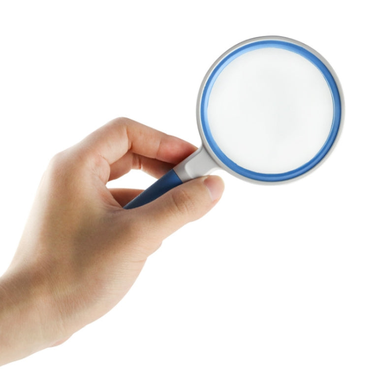 Hand-Held Reading Magnifier Glass Lens Anti-Skid Handle Old Man Reading Repair Identification Magnifying Glass, 37mm 16 Times (Black White), 37mm 16 Times (Blue White), 50mm 7 Times (Black White), 50mm 7 Times (Blue White), 65mm 6 Times (Black White)  ...