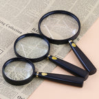 Children Science Education Elderly Reading Hand-Held Magnifying Glass, Specification: 110mm, 2pcs(75mm), 2pcs(110mm), 2pcs(90mm)