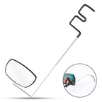 WEST BIKING Bicycle Riding Glasses Mini Rearview Mirror Multi-Angle Adjustable Flat Mirror, Helmet Mini  Rearview Mirror