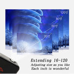 C6 1G+8G Android System Intelligent DLP HD Mini Projector Portable Home Mobile Phone Projector，, US Plug  (Black), EU Plug (Black), UK Plug (Black), AU Plug (Black), US Plug (White), AU Plug (White)