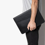 Horizontal  Embossed Notebook Liner Bag Ultra-Thin Magnetic Holster, 11 -12 inch, 13-14 inch, 14-15 inch, 13 inch