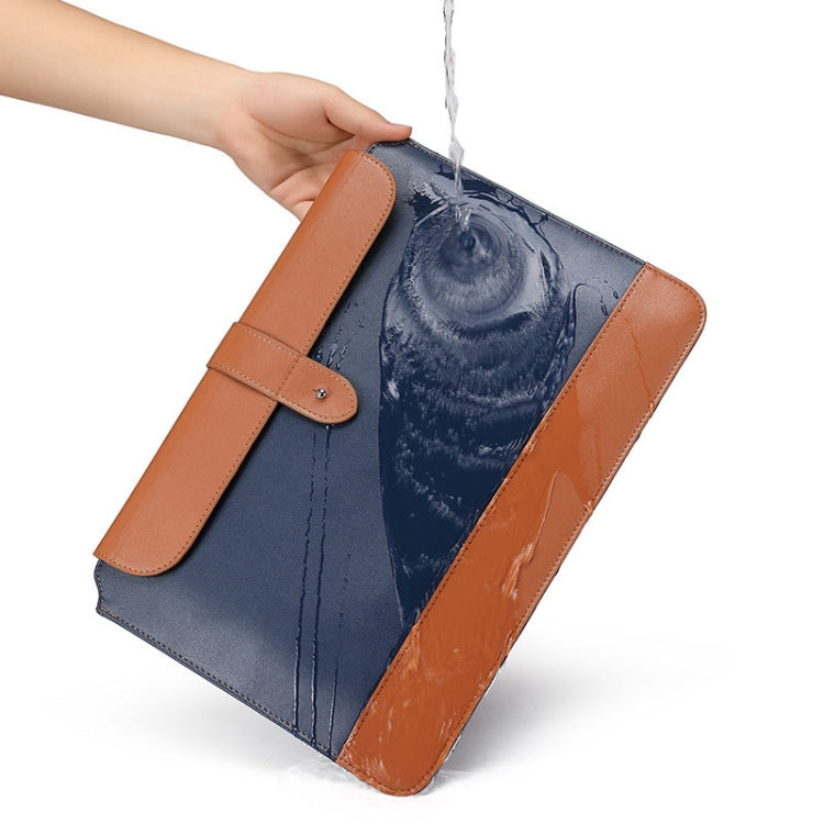 Horizontal Microfiber Color Matching Notebook Liner Bag, Style:, Liner Bag (Black + Brown)  11  -12 Inch, Liner Bag (Black + Brown)  13  -14 Inch, Liner Bag (Black + Brown)  14-15.4 Inch, Liner Bag  (Blue + Brown) 11  -12 Inch                          ...