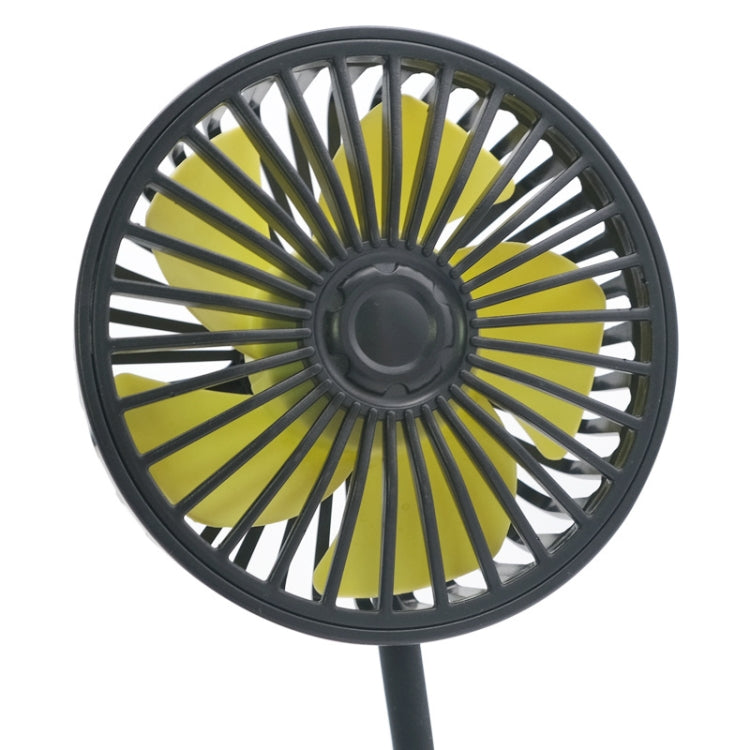 F408 Car Silicone Hose Fan Multi-Angle Adjustment USB Fan, F408