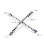 350mm Folding Cross Sleeve Car Tire Wrench, 350mm Folding Cross Wrench