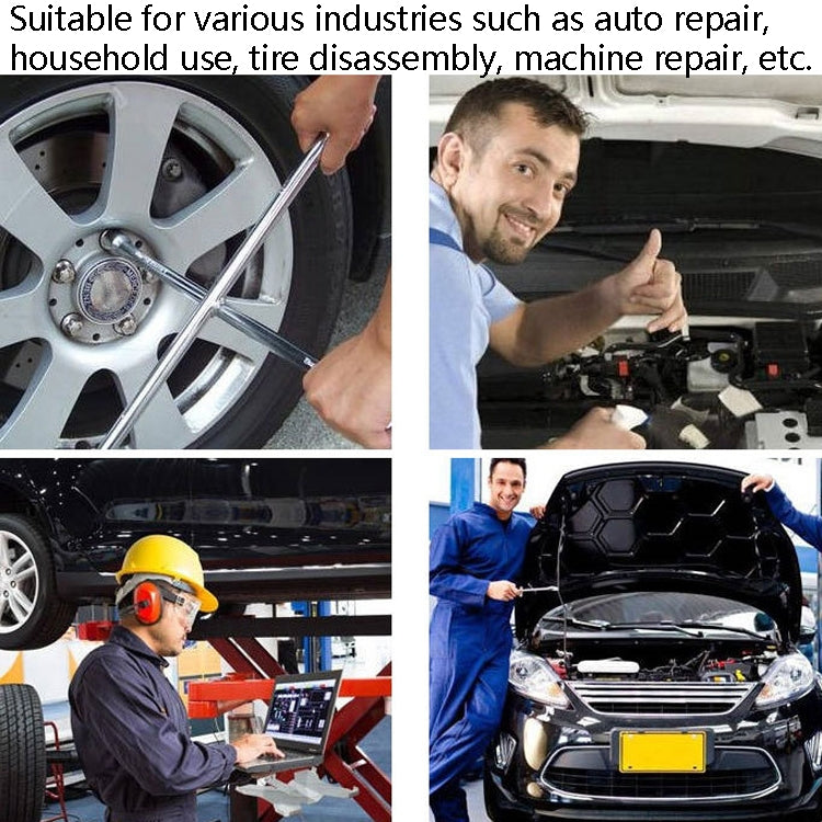 350mm Folding Cross Sleeve Car Tire Wrench, 350mm Folding Cross Wrench