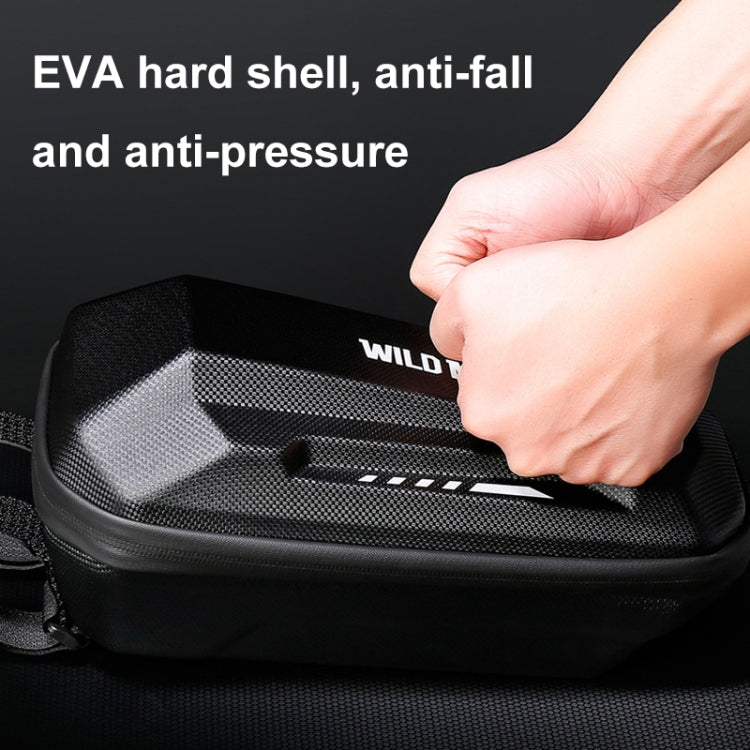 WILD MAN Electric Sooter Hard Shell EVA Front Bag Folding Bicycle Bag, 2L, 3L