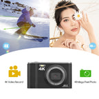 DC303A 2.8-Inch 4K 16X Zoom HD Digital Camera Mini Children Photography Camera, US Plug, EU Plug, UK Plug, AU Plug