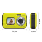 WDC901 3.5m Waterproof 48MP HD Dual Screen Outdoor Sports Digital Camera, US Plug, UK Plug, EU Plug, AU Plug