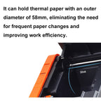 Xprinter XP-T58L 58mm Supermarket Cashier Receipt Thermal Printer, USB Port, Parallel Port