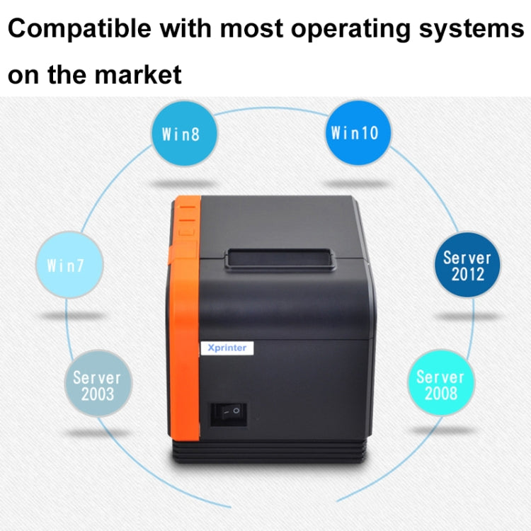 Xprinter XP-T58L 58mm Supermarket Cashier Receipt Thermal Printer, USB Port, Parallel Port