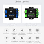 Waveshare Industrial Grade Serial Server RS232/485 to WiFi / Ethernet, RJ45 Network Port, RJ45 Network Port with POE Support