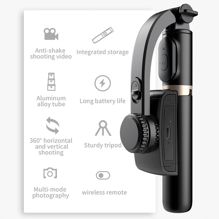 CYKE Q08 Anti-Shake Gimbal Bluetooth Selfie Stick Handheld Phone Live Tripod, No light Version