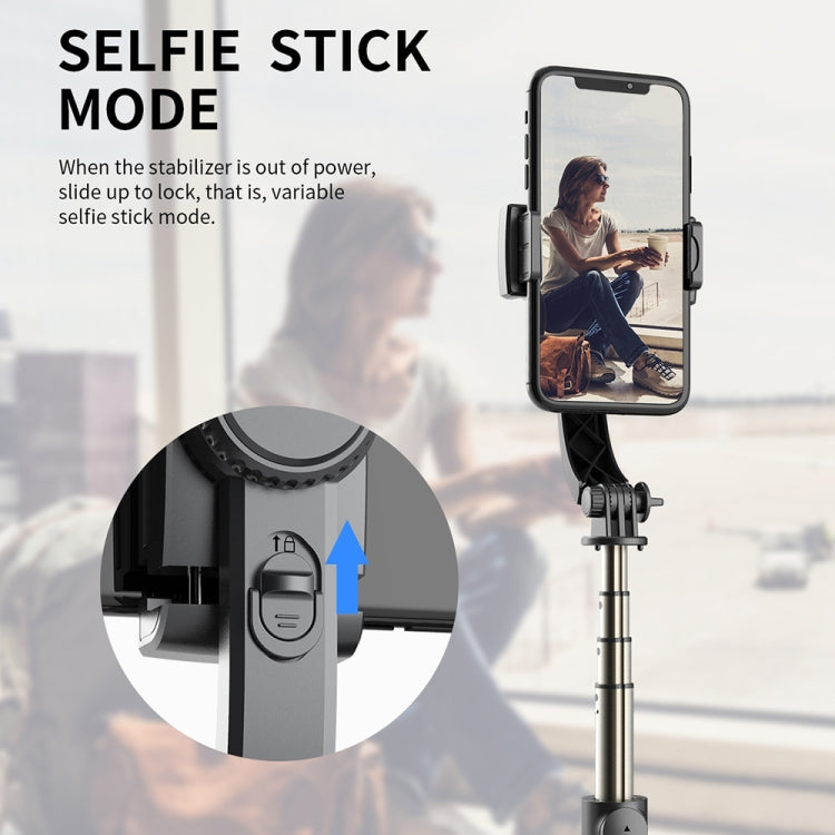 CYKE Q08 Anti-Shake Gimbal Bluetooth Selfie Stick Handheld Phone Live Tripod, No light Version