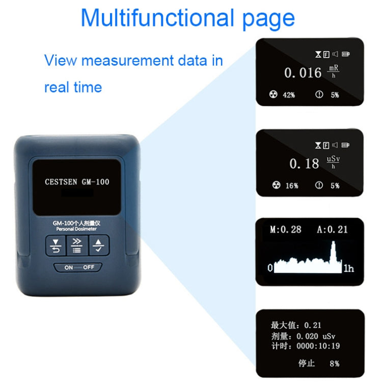 Nuclear Radiation Detector Radioactive Environment αβγX-Ray Detector, GM100, GM100A