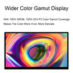 Waveshare 13.3 Inch 2K 2560×1440 HDMI/Type-C Display Interface AMOLED Touch Display, US Plug, EU Plug, UK Plug