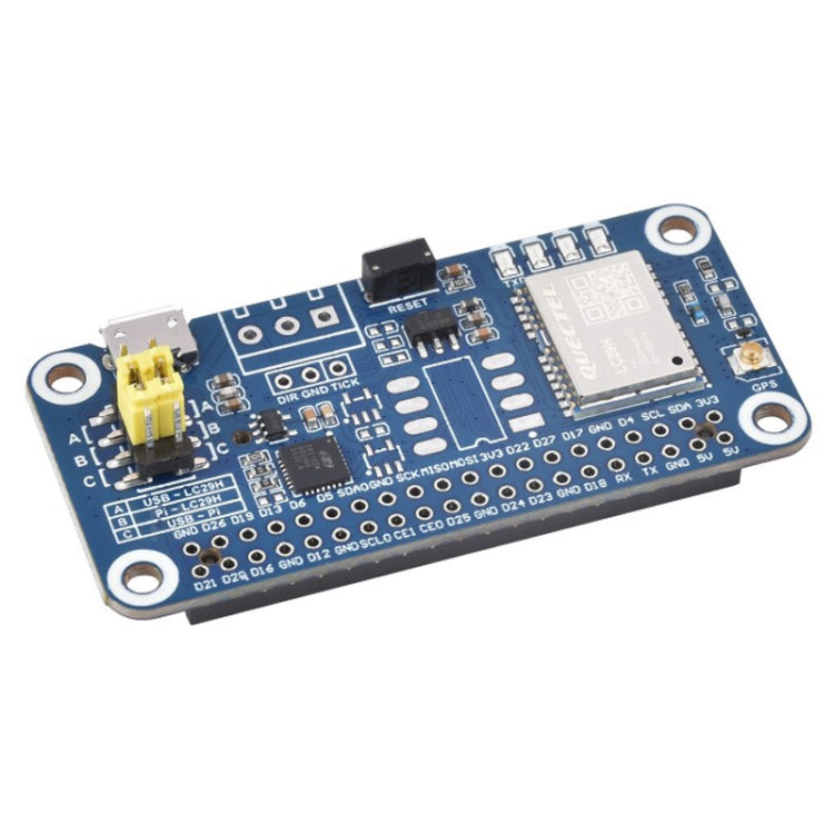 Waveshare For Raspberry Pi LC29H Series Dual-Band L1+L5 Positioning GPS Module, (AA) GPS HAT, (BS) GPS/RTK HAT, (DA) GPS/RTK HAT