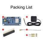 Waveshare For Raspberry Pi LC29H Series Dual-Band L1+L5 Positioning GPS Module, (AA) GPS HAT, (BS) GPS/RTK HAT, (DA) GPS/RTK HAT