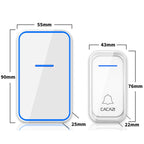 CACAZI Home Smart Digital Wireless Doorbell Remote Electronic Doorbell Elderly Pager, US Plug, EU Plug, AU Plug, UK Plug