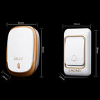 CACAZI Smart Waterproof Music Wireless Doorbell Multifunctional Pager, US Plug, EU Plug, UK Plug