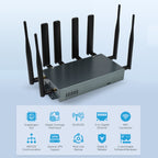 Waveshare RM520N-GL Wireless CPE Industrial 5G Router, Snapdragon X62 Onboard, US Plug, EU Plug, UK Plug