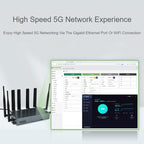 Waveshare RM520N-GL Wireless CPE Industrial 5G Router, Snapdragon X62 Onboard, US Plug, EU Plug, UK Plug
