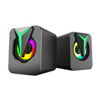 FT-25-1 RGB Colorful Lighting Desktop Computer Speaker